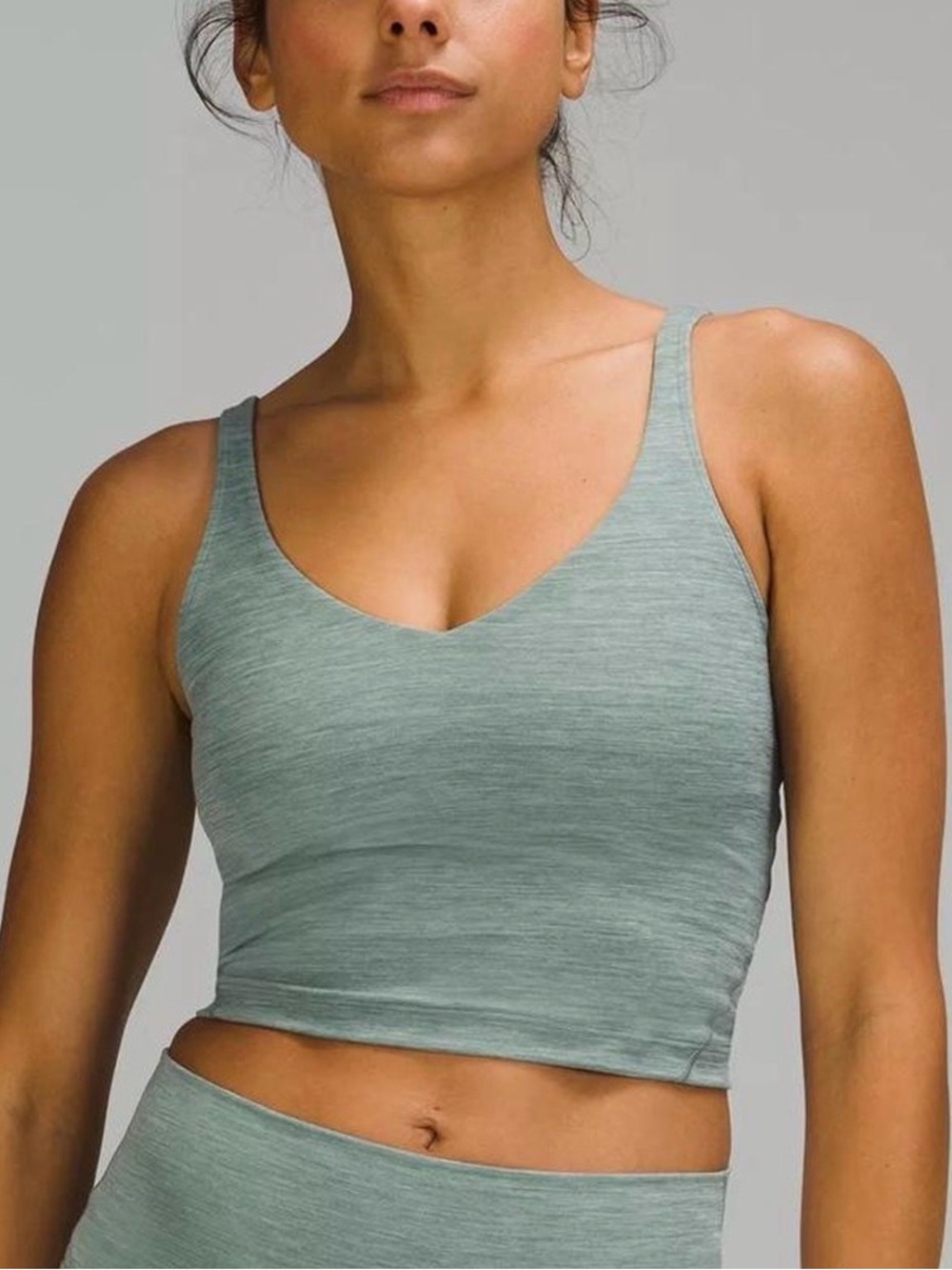 Lululemon Align Tank size 12 in Heather Green